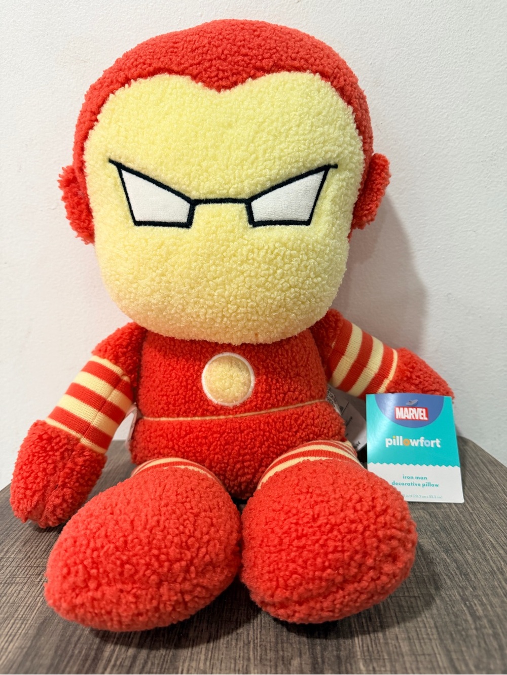 Marvel Plush Iron Hero Red & Yellow Sherpa Toy